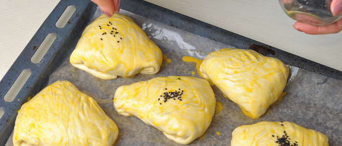 Самса в домашних условиях из слоеного теста Слоеная самса в домашних условиях