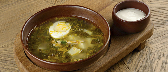 Щавелевый суп c яйцом Классический щавелевый суп