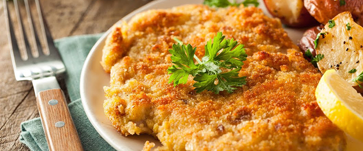 Шницель из свинины классический Шницель из свинины с сыром