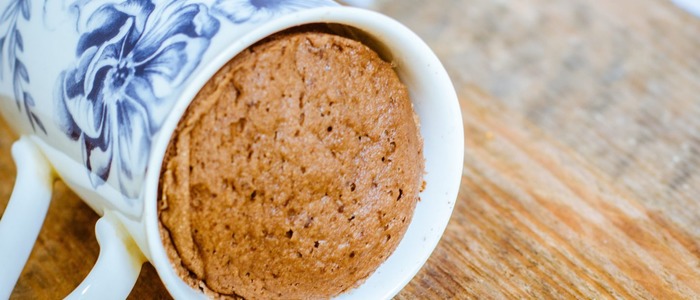 шоколадный кекс в кружке за 5 минут