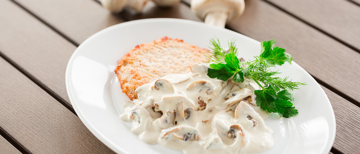 соус из шампиньонов со сливками