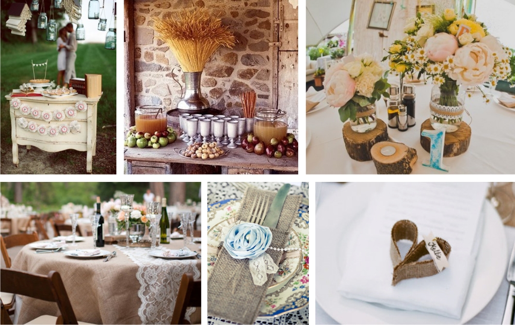 Декор свадьбы рустик Оформление свадьбы рустик