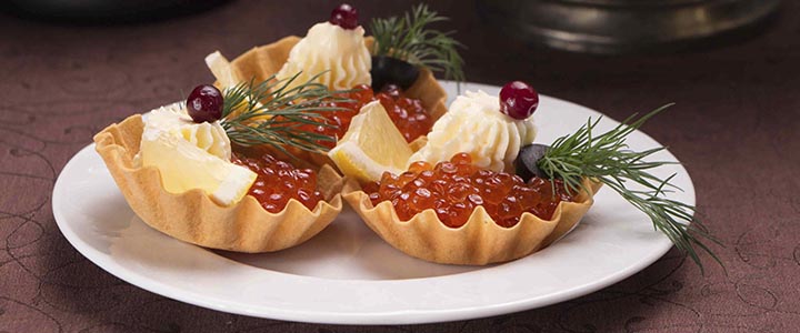 Тарталетки с икрой Тарталетки с икрой и креветками