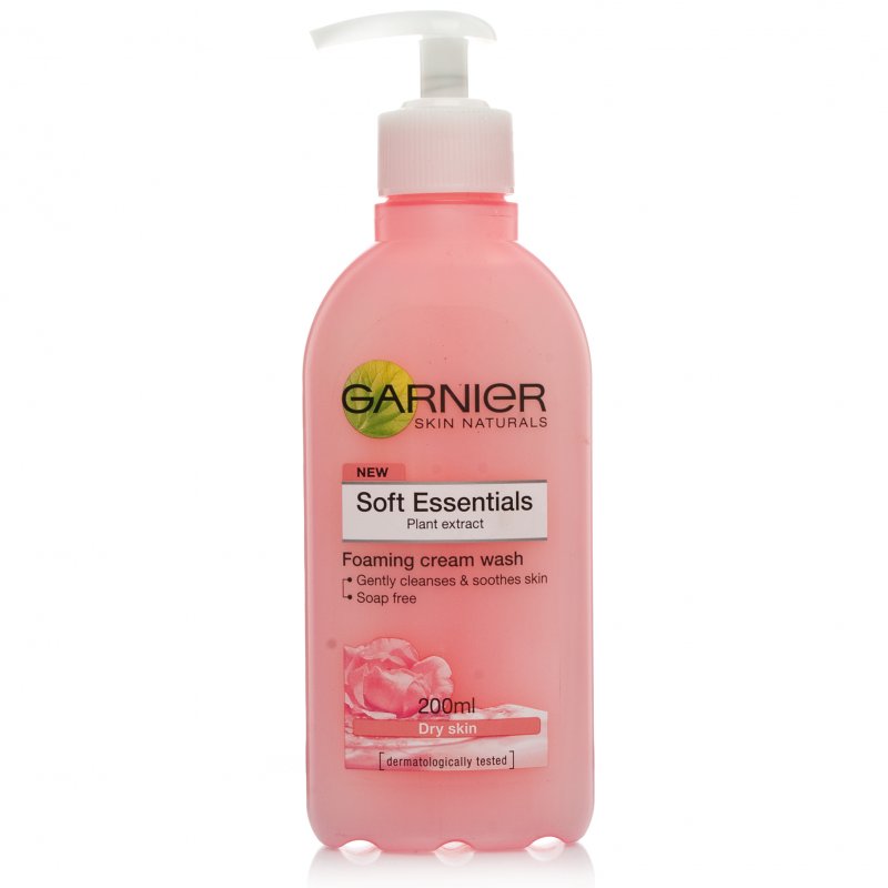 Garnier Skin Naturals - очищающий крем-гель для умывания для сухой и чувствительной кожи Очищение сухой кожи лица