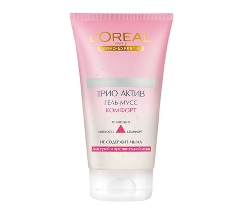Гель-мусс «Комфорт Трио Актив» от Loreal Paris Умывание для сухой кожи лица