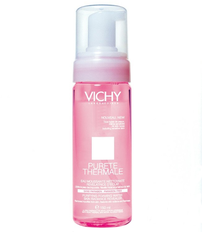 Очищающие средства для сухой кожи лица Пенка для улучшения цвета лица Vichy Purete Thermale