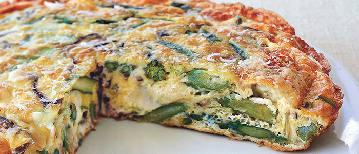 Классический яичный пирог Яичный пирог с зеленью