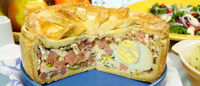 Закрытый яичный пирог Яичный пирог