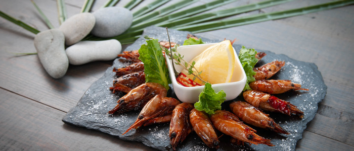 жареные креветки жареные креветки на сливочном масле