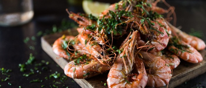 жареные креветки жареные креветки с чесноком